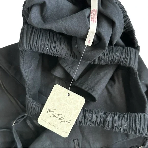 Free People One True Love Black Peplum Cami Top - Picture 4 of 5